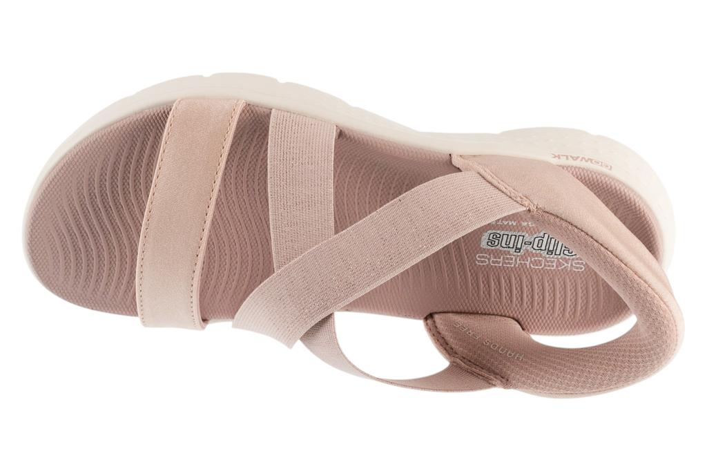 Skechers Slip-Ins: Go Walk Flex Sandal - Glimmer Up, Womens pink Sandals