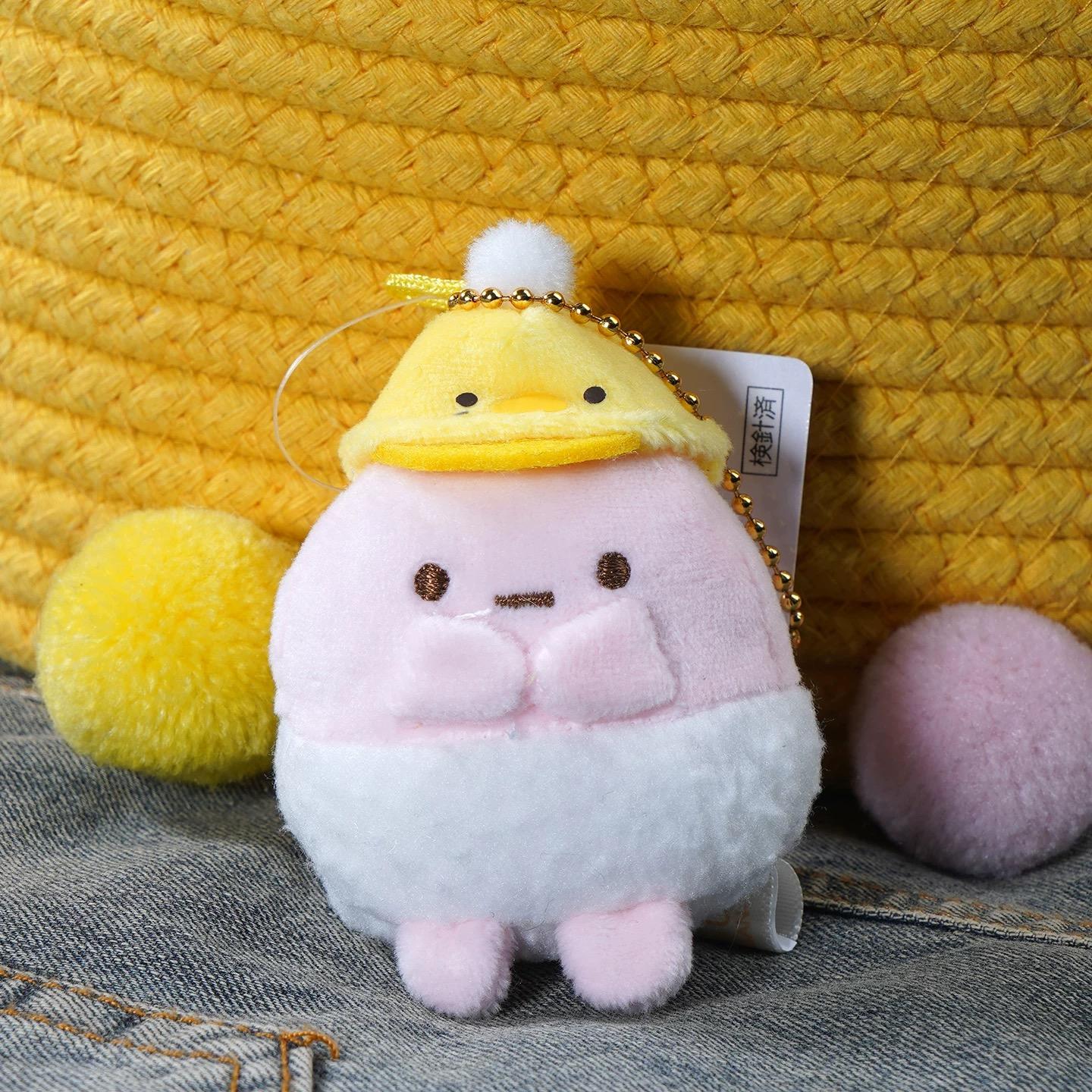 Nieuwe Kleuterschool Uniform Serie Kawaii 6Cm Sumikkogurashi Sanx Pluche Speelgoed Sleutelhanger Schattige Ebifurai Pop Tapioca Knuffel