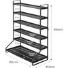 Yamazaki Miniature Car Rail Toy W51 x D24 x Tower Collection 5019 & Rack, Black, Approx. H65cm, Stand, Double-Sided,