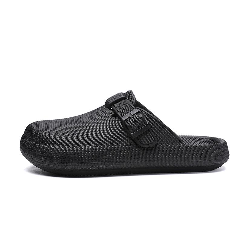 Unisex Closed-Toe Non-Slip Slippers for Indoor/Outdoor Use - Casual and Stylish
