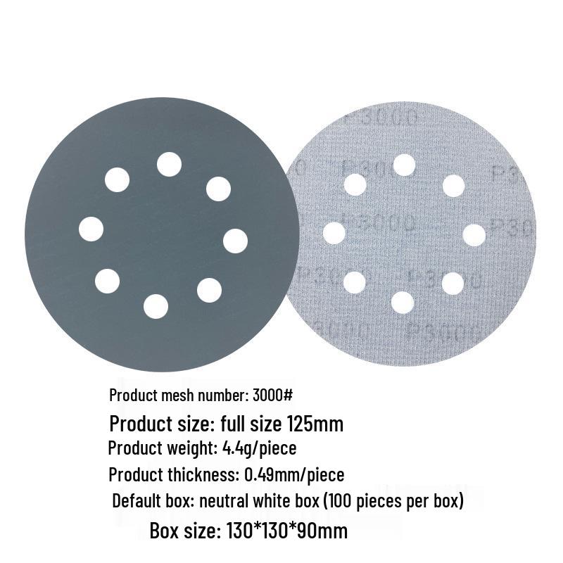5-inch 8-Hole Red Sandpaper 125MM for Wood Sanding