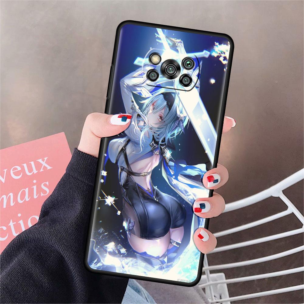 Hülle für Xiaomi Mi Poco X3 NFC X4 Pro F3 F4 GT M4 M3 F1 C40 11 Lite 11T Weiche Silikon Funda Handyhülle Genshin Impact Spiel Capa