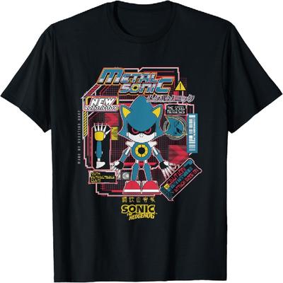 Sonic The Hedgehog Metal Sonic Vintage Kanji Poster T-Shirt