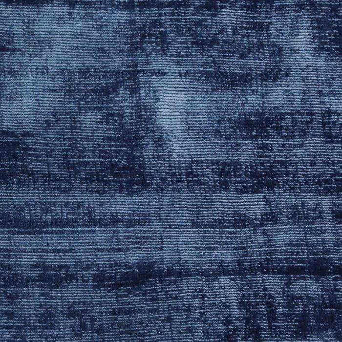 Tapis en viscose effet soyeux bleu foncé 120x170