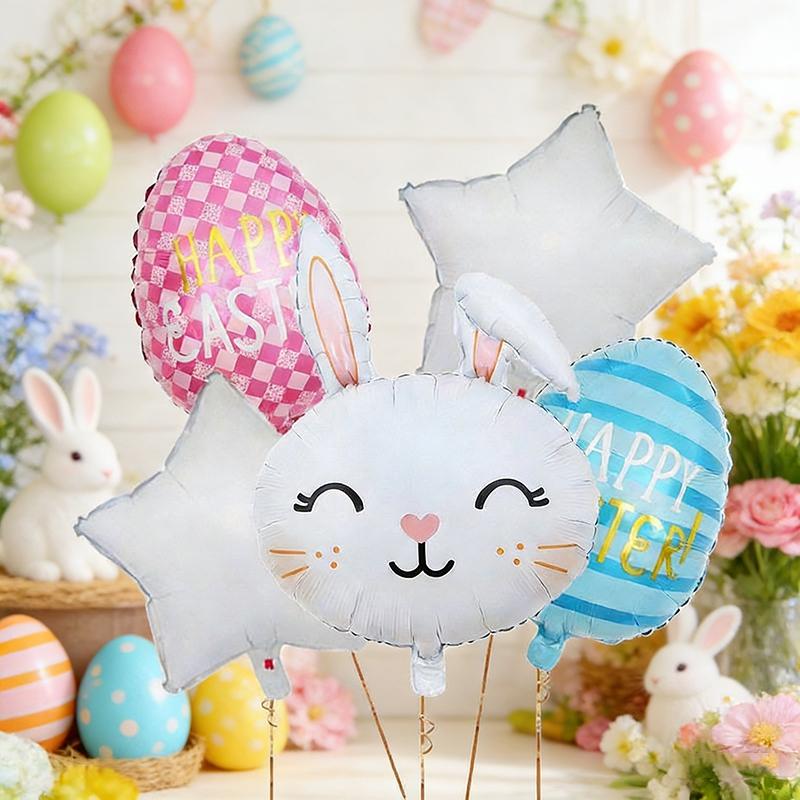 1-3pcs Easter Balloons Easter Bunny Eggs Balloons Party Decorative Balloons Easter Party Decoration Home Room Decor
