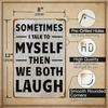 Vintage Self Talk Funny Metal Tin Sign 8x12 Wall Decor Garage Bar Cafe