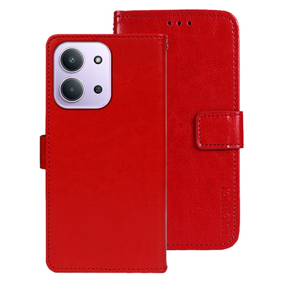IDEWEI For Xiaomi Redmi 15C 4G (Global) (171mm)/Poco C85 4G (171mm) Stand Case Crazy Horse Texture Leather Phone Cover