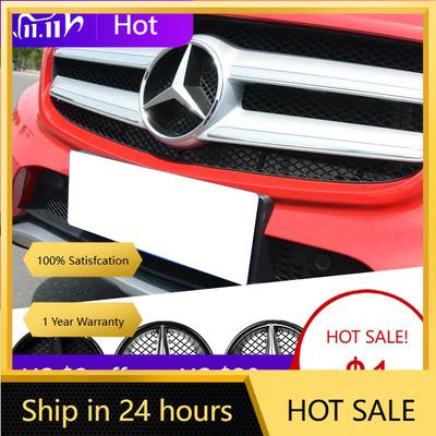 For Mercedes Benz 3D Car Grill Emblem Star Badge Front Grill Logo For Mercedes Benz W204 W205 W213 X253 A B C E S CLA GLB GLC GL