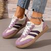 Flat bottom German training shoes women's spring and autumn large size sports board shoes fashion casual white shoes women