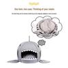 Shark-Shaped Pet Bed for Dogs, Cats, and Hamsters - Enclosed Nest for Small and Medium Pets
