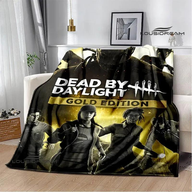 Coperte Stampate 3D Gioco D-Dead By Daylight Coperta Calda per Bambini Morbida e Confortevole Coperta da Casa da Viaggio Regalo di Compleanno