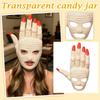 Crochet Hand Shaped Face Mask with Long Fingertips and Openings for Eyes and Mouth for Costume Party Role Play Accessory