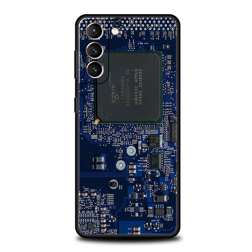 Handyhülle für Samsung Galaxy S23 S22 Ultra S20 S21 FE 5G S10 S9 Plus S10E S8 Note 20 Cover Innenplatine Leiterplatte