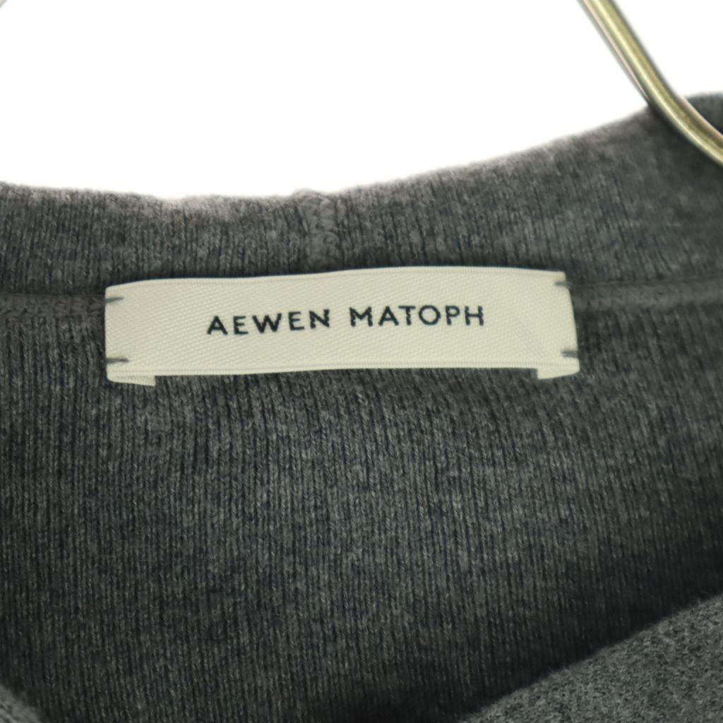 AEWEN MATOPH Long Sleeve Short Cape Cardigan F Gray Women Used