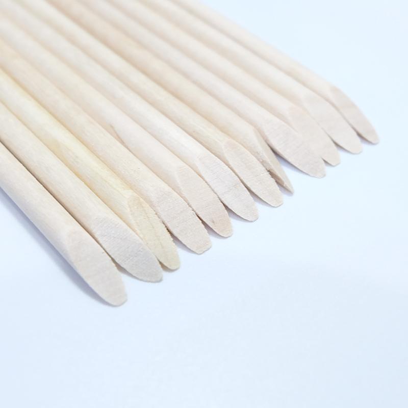 Nail Cuticle Pusher Orange Wood Sticks Nail Manicures Remover Wooden Design Nail Gel Polish Drawing Stick for Nail Art