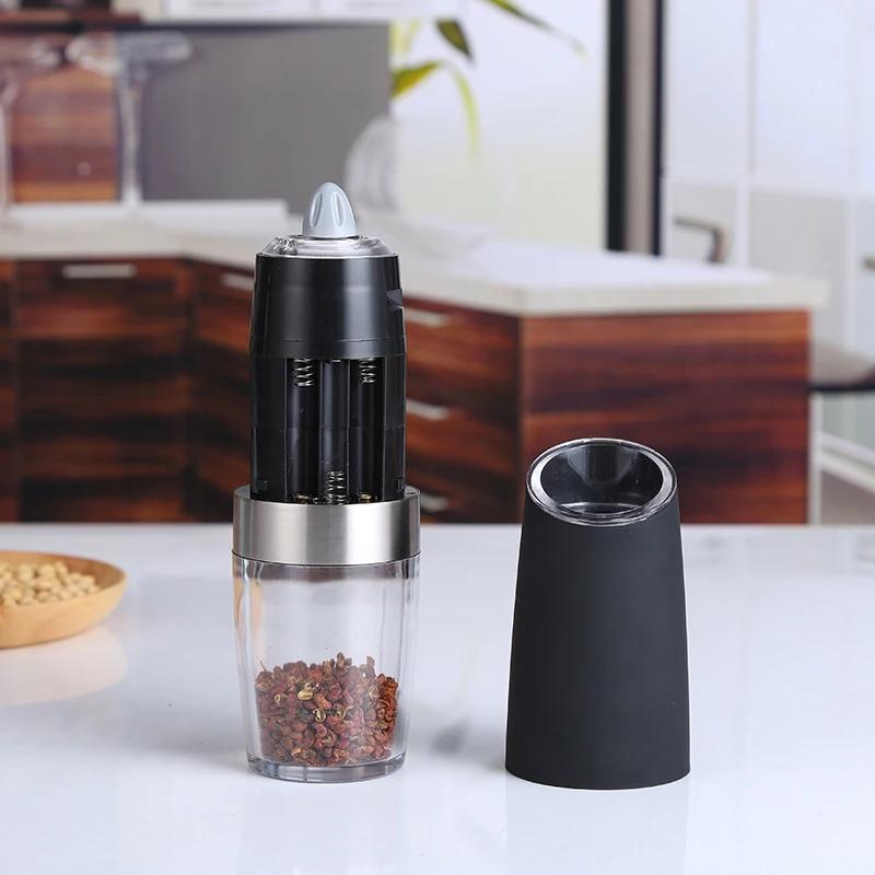 Electric Automatic Mill Spice Salt and Pepper Grinder Gravity LED Light Adjustable Coarseness Kitchen Steak Mill Tools