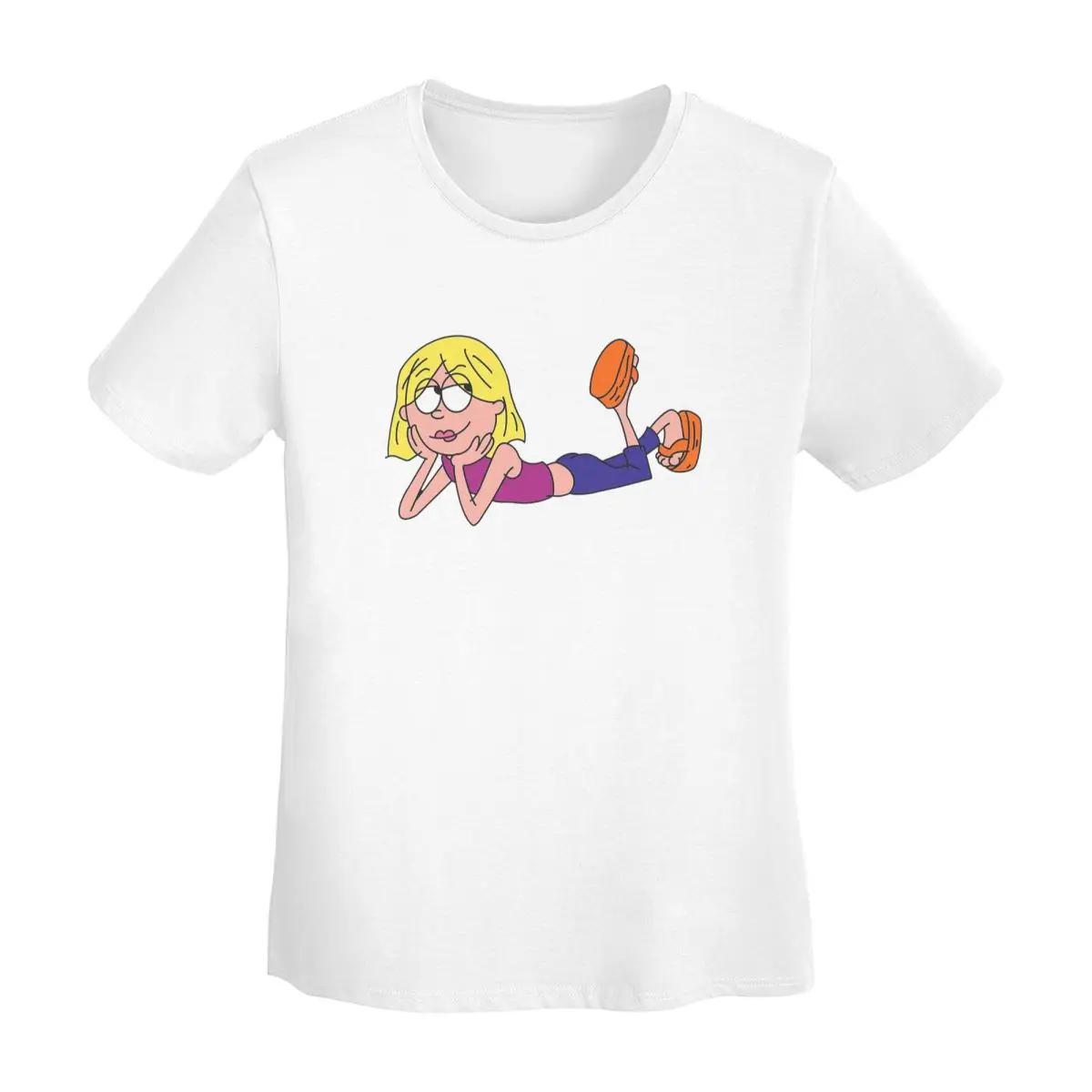 

Lizzie Mcguire Cartoon TShirt Women Short Sleeve T Shirts Crew Neck Clothing Cotton Summer Tees Streetwear S