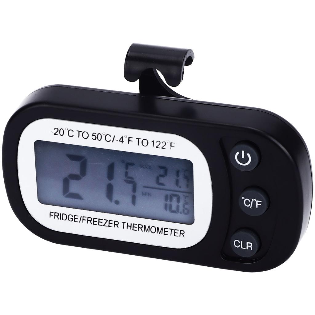 Freezer Thermometer Minus20 To 50 Celsius Large LCD Display Refrigerator Thermometer IPX3 Waterproof