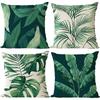 Plant and Flower Pillowcase American Pastoral Linen Pillowcase Cushion Cover Home Sofa Car