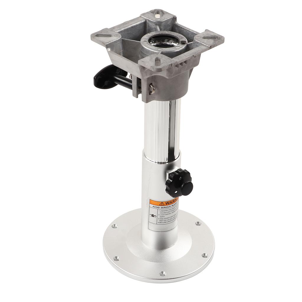 Marine Adjustable Seat Pedestal Manual 330‑480mm 360 Degree Swivel for RVs Yachts Boats
