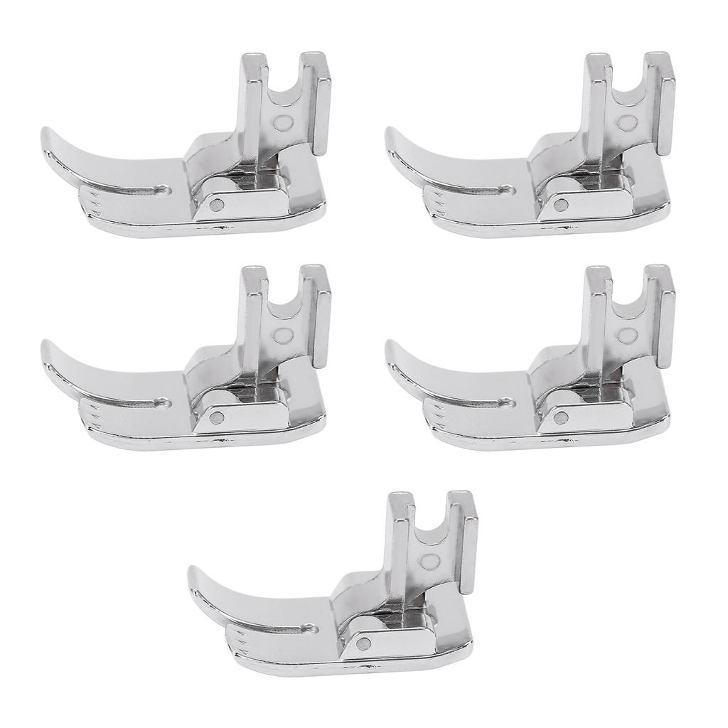 5 STÜCKE Geradstichfuß Tragbar Multifunktion Zickzacköffnung Edelstahl Niedrigschaft Nähfuß