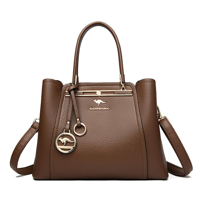 Luxury Women Designer 3 Layers Shoulder Crossbody Sac Ladies Large Capacity Leather Handbags
