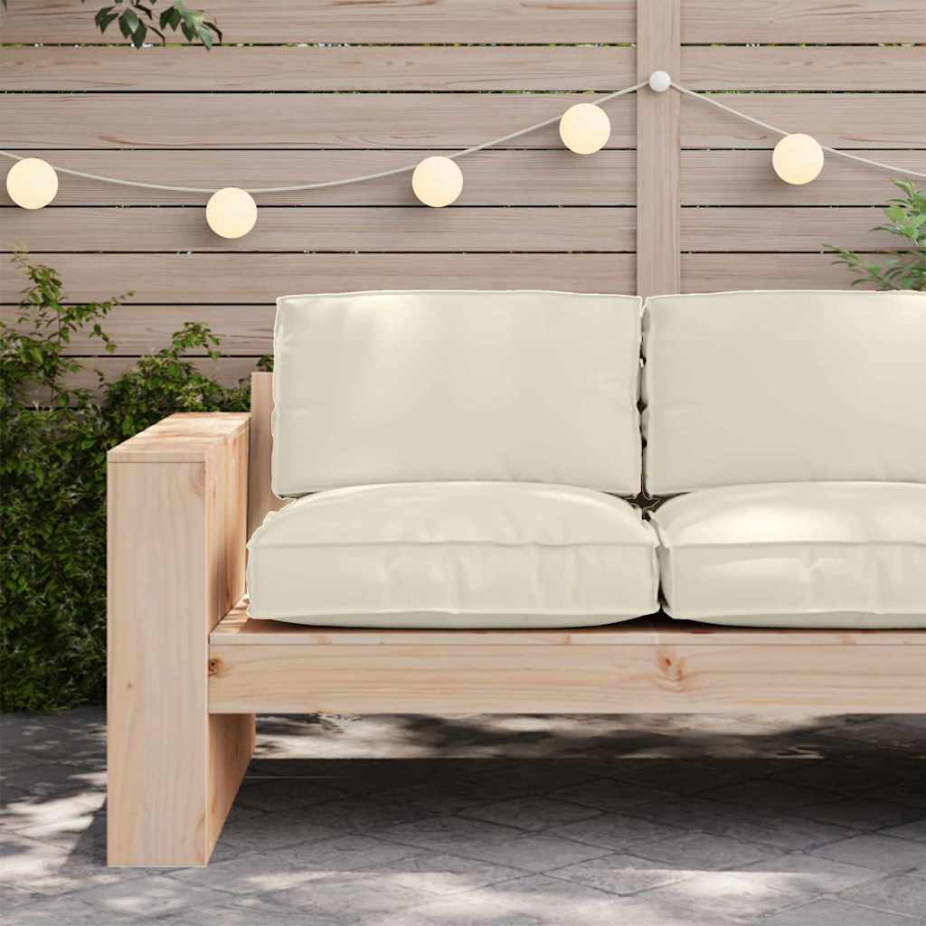Cream Cushion 80 x 80 x 12 cm Oxford Fabric
