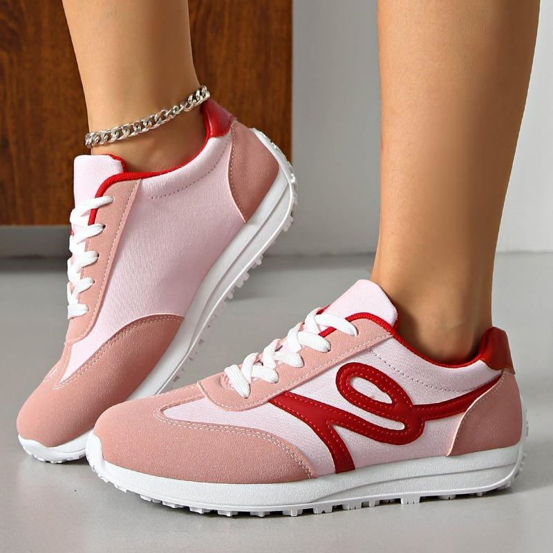 Fashionable De Xun Women's New Versatile Lace-up Lightweight, Large-sized Casual Single Shoes