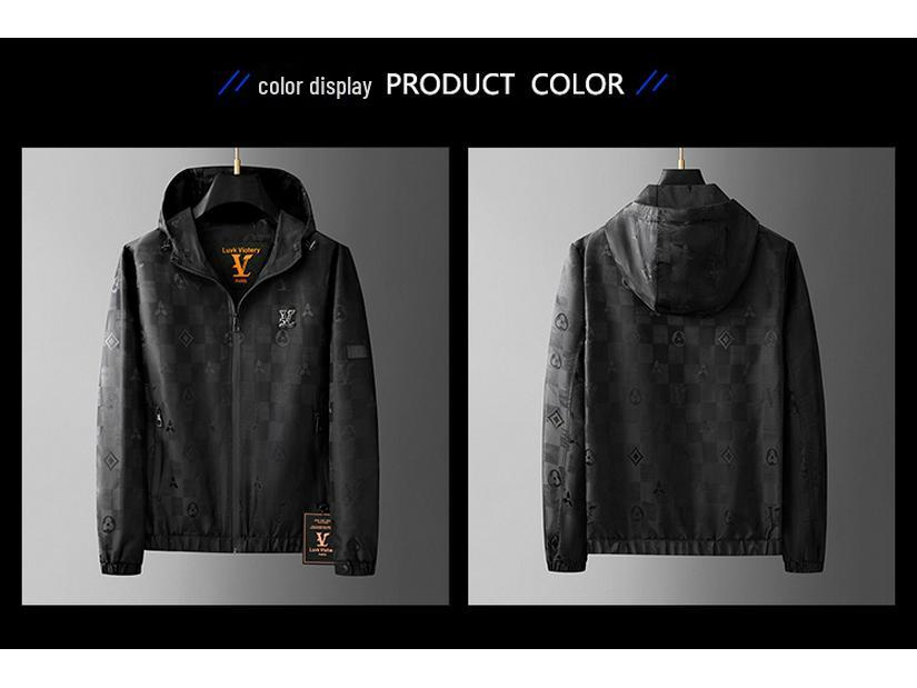 2025 Trendige Europäische Herren Jacquard Kapuzenjacke - Dunkles Muster Freizeitmantel