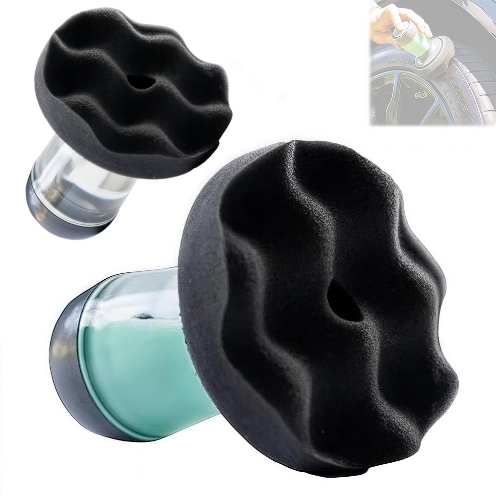 Reusable Car Tire Flow Dressing Applicator Tire Gloss Applicator  Works with All Tire Shine Gels