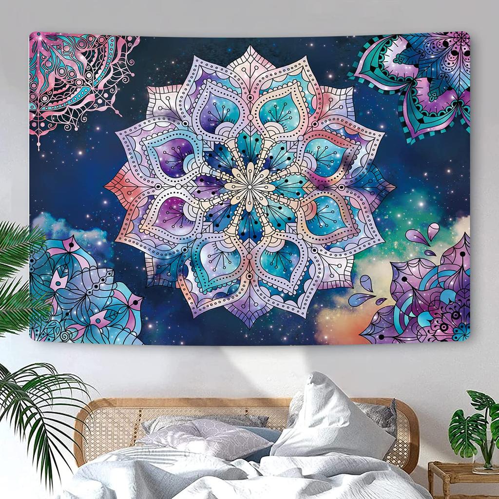 Hot Mandala Pattern Indian Tapestry Wall Hanging Decor Bohemian Elephant Beach Towel Polyester Thin Blanket Travel  Mat