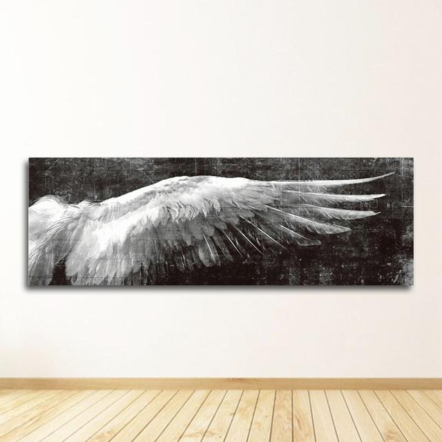 Paintings Wings Pop Art Wall Picture For Living Room Angel Wings Vintage Wall Posters And Prints Black And White Wall Art Canvas