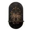 Gothic Wooden Wall Mounted Shelf Sun Moon Butterfly Wall Storage Rack Hanging Design 2D Printed Wall Decoration Bedroom