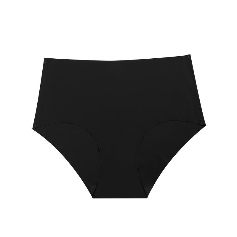 Ladies Spring and Summer Simple Sexy Hip Pure Color Ice Silk Antibacterial Breathable No Trace In The Waist Triangle Briefs