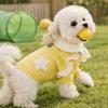 Princess Style Dog Knitted Sweater Soft Dog Lapel Dress Puppy Pullover  Small Dogs Cats