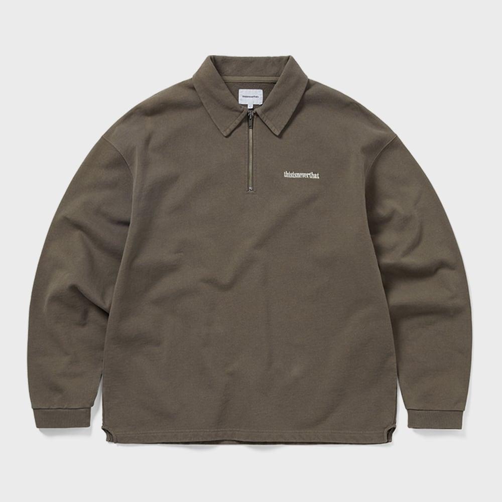 Это Никогда Тот Поло-Свитшот на Молнии Темный Мокко S