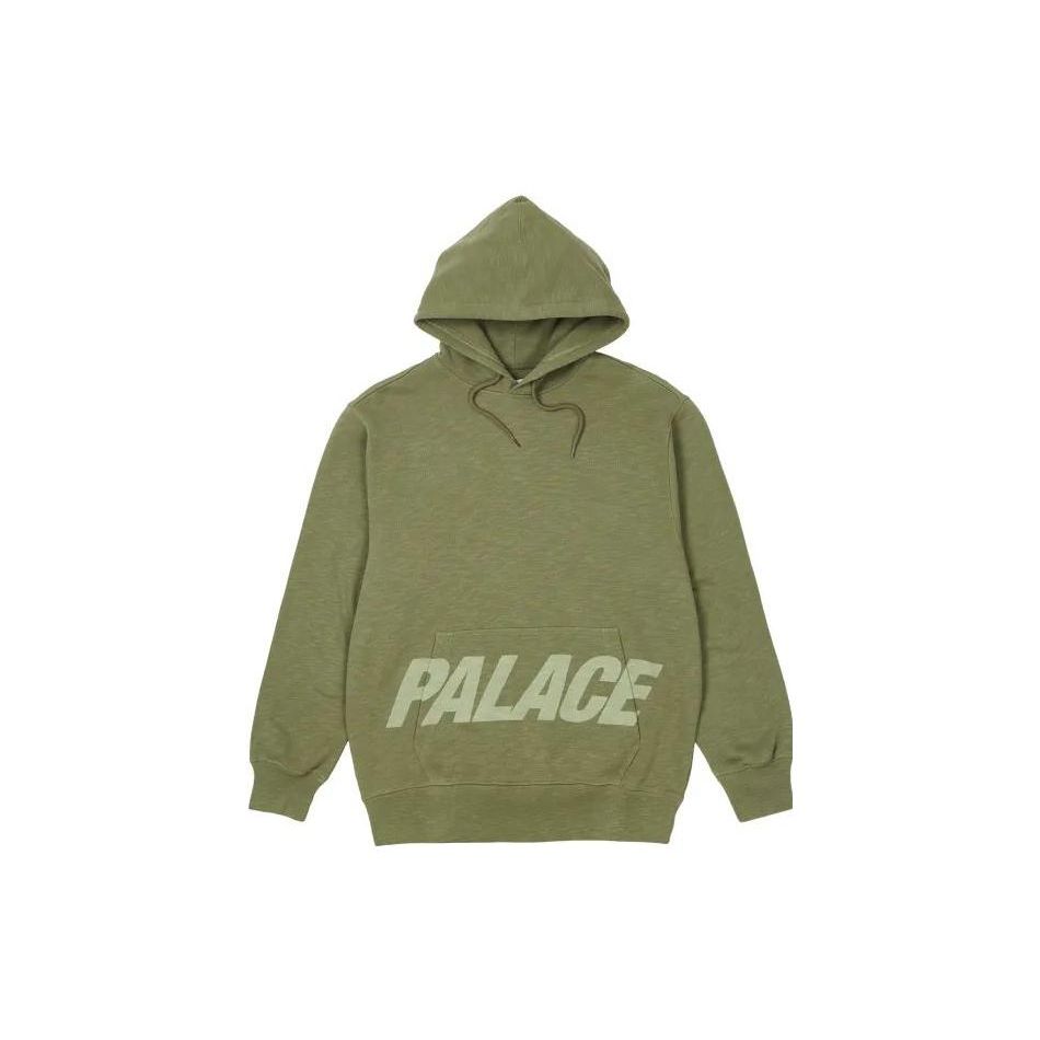 Palace Pal Pocket Slub Hood Olive Men Tops Green P23CS129