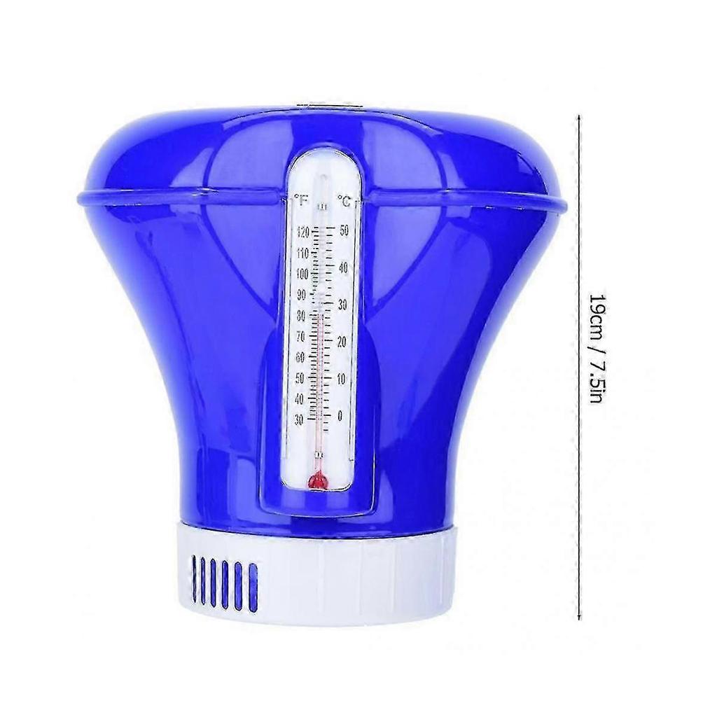 Automatic Applicator Pump Swimming Pool Floating Chlorine Dispenser With Thermometer Disinfection_m24