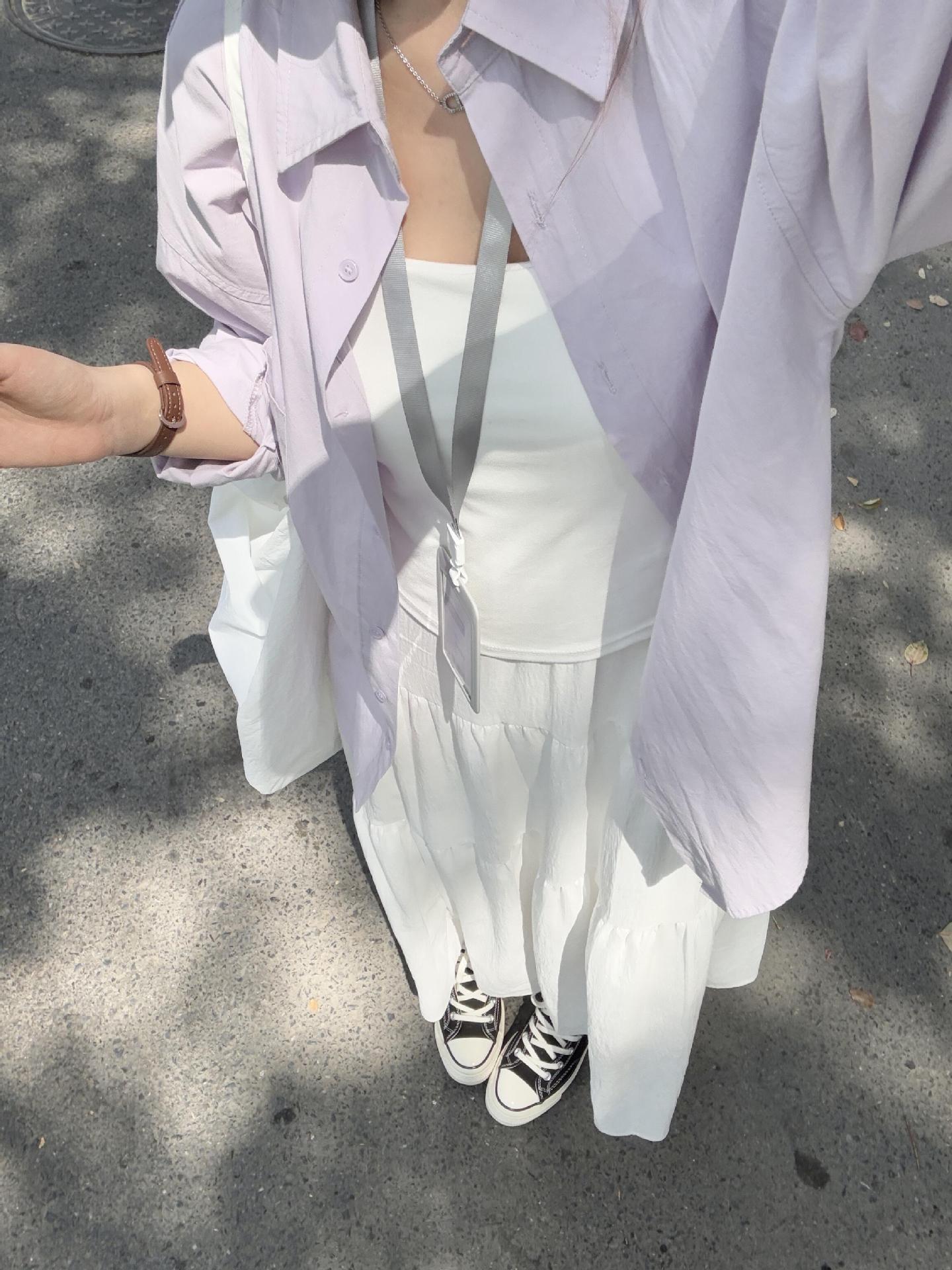 

2026 Spring Women s Pink French Style Shirt Jacket - Korean-Inspired Casual Top XXL [For 140-160 lbs]