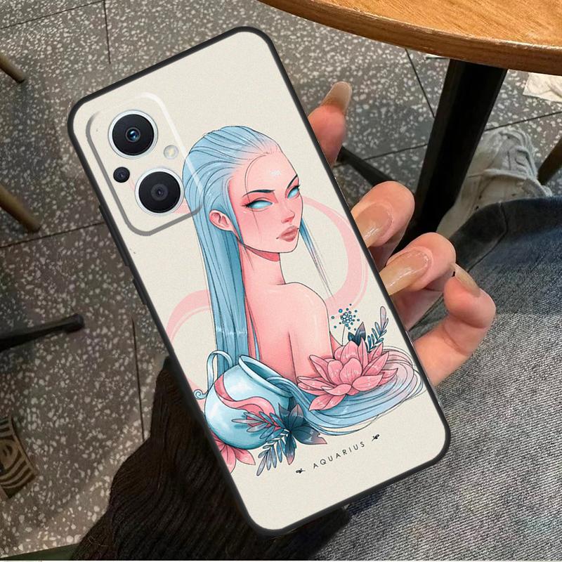 Horoscope Girl Scorpio Taurus Virgo For OPPO Reno 14F 13F 12F 11F 10 11 12 13 14 Pro 7 8 Lite 8T OPPO Find X5 X6 X8 X9 Pro Case