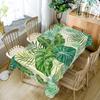 Summer Tropical Palm Leaves Rectangle Tablecloth for Table Decor Hawaiian Green Leaf Kitchen Dining Table Cloth Party Decoration