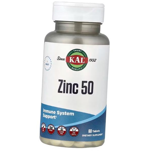 Цинк, Zinc 50, KAL  60таб (36424042)
