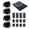 4pcs Universal Oven Stove Top Control Knobs Thermostat Stove Button Knobs Accessories For Home Kitchen Cookers Knobs & Adapters