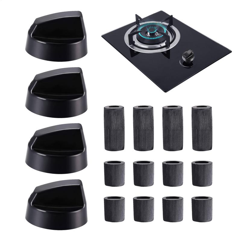 4pcs Universal Oven Stove Top Control Knobs Thermostat Stove Button Knobs Accessories For Home Kitchen Cookers Knobs & Adapters