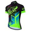 Men'S Cycling Jersey - High-Elasticity Knit Fabric with Reflective Back Design, Breathable Moisture-Wicking Fabric for Road & Mountain Biking,