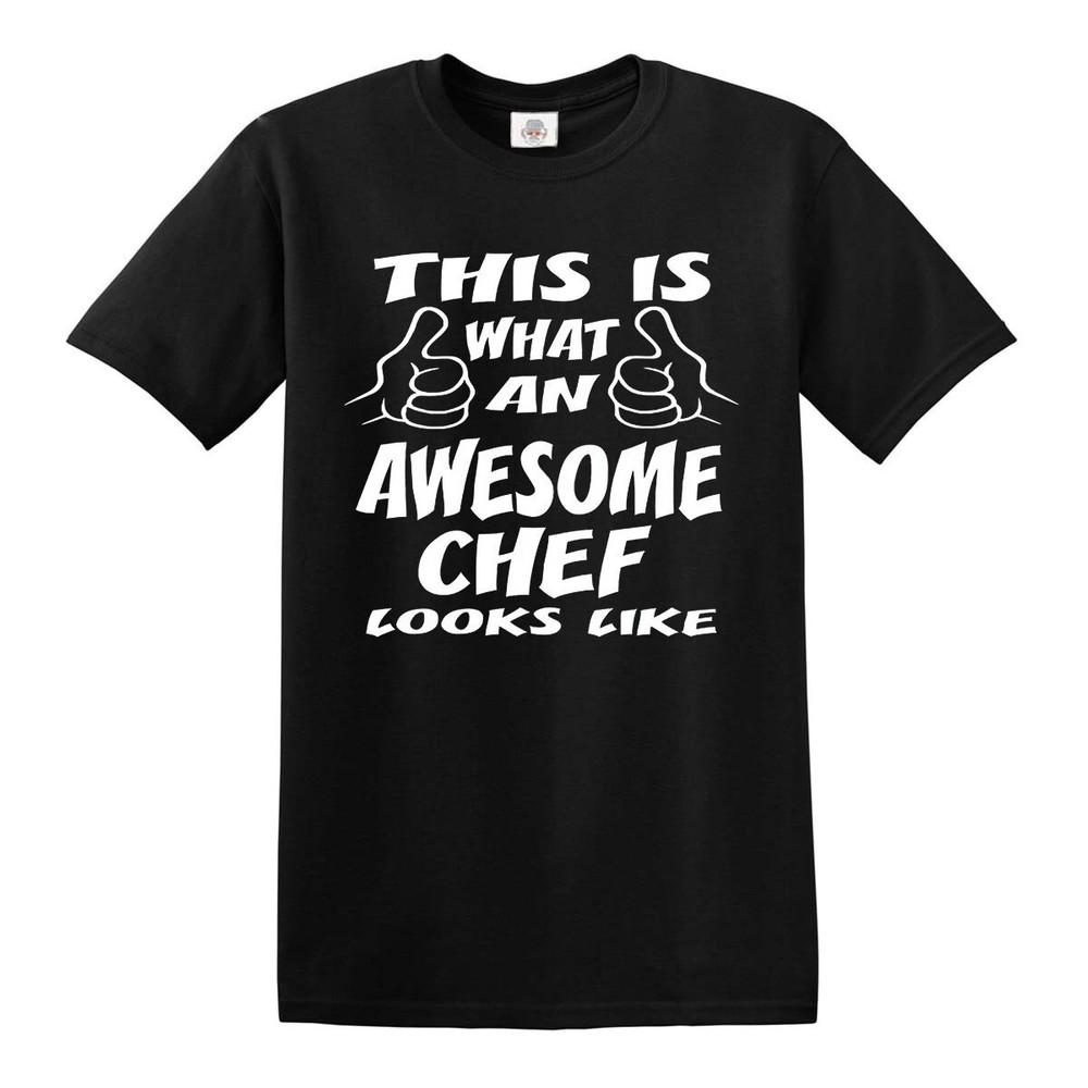 This is what an awesome chef looks tshirt mens funny cooking barbeque tee top 2XL