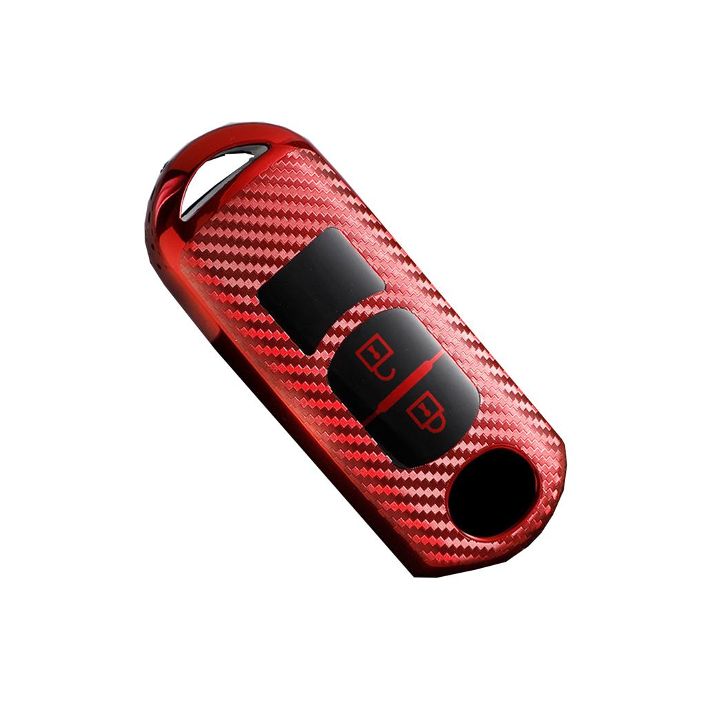 Carbon Fiber Car Key Fob TPU Solid Color Flexible 1:1 Shockproof Stylish Sweatproof Shell Protector Accessories