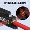 Upgrade 250A 12V Bus Bar Battery Power Distribution Block Car Audio 12 Volt DC Busbar 4 X 3/8" Posts 6 X #8 Screws for Marine