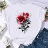 Maycaur Fashion Musical Note Printed Women T Shirt Harajuku Short Sleeve Funny T-Shirt Cute Cartoon Top Tees Female Clothes