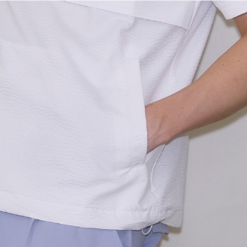 Goxo Short Sleeve Anorak Light Fit White